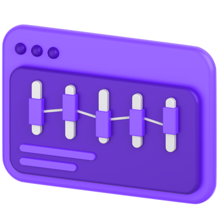 Candle Chart  3D Icon