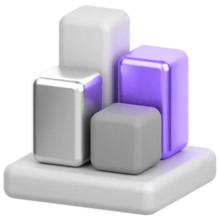 Candle chart  3D Icon