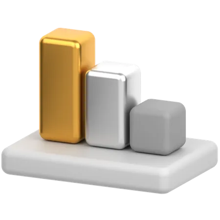 Candle chart  3D Icon