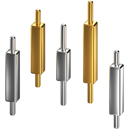Candle Chart  3D Icon