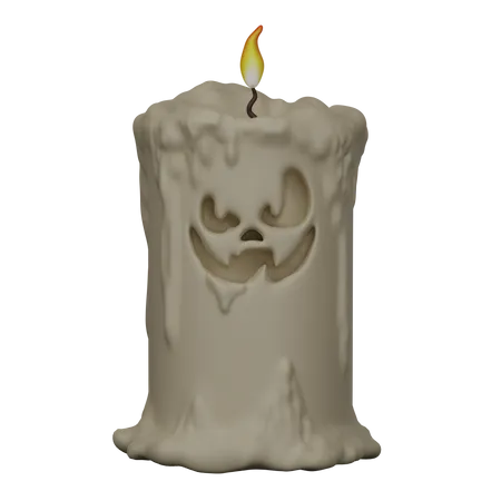 Candle face 3D Icon