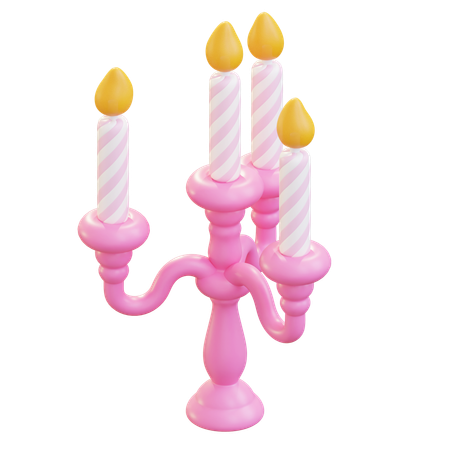 Candle Holder  3D Icon