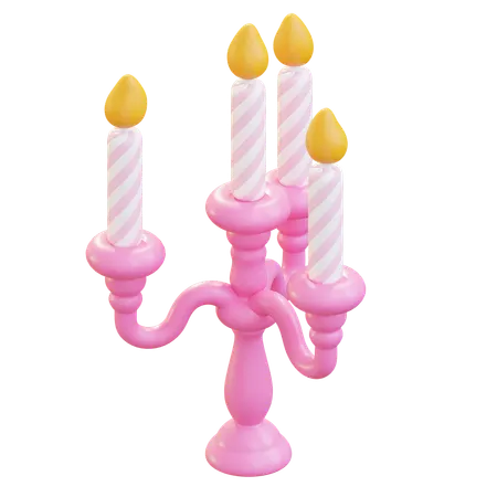 Candle Holder  3D Icon