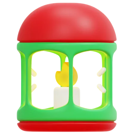Candle Lantern 3D Icon