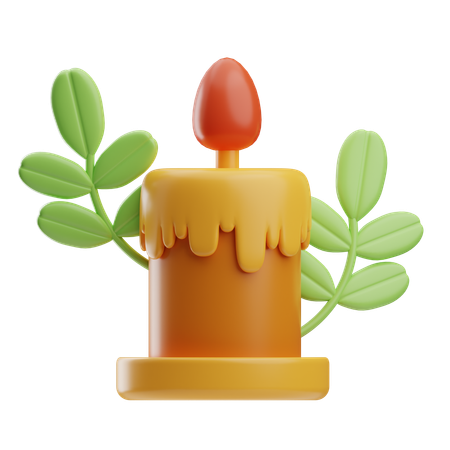 Candle Light  3D Icon