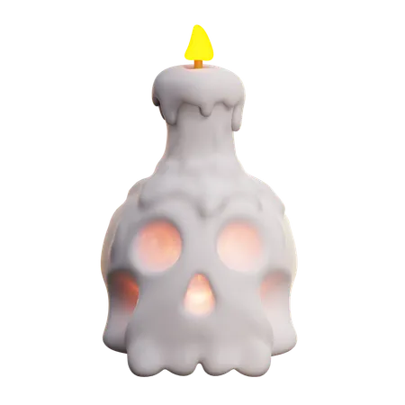 Candle Skull  3D Icon