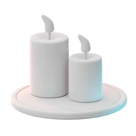 Candle Spa  3D Icon