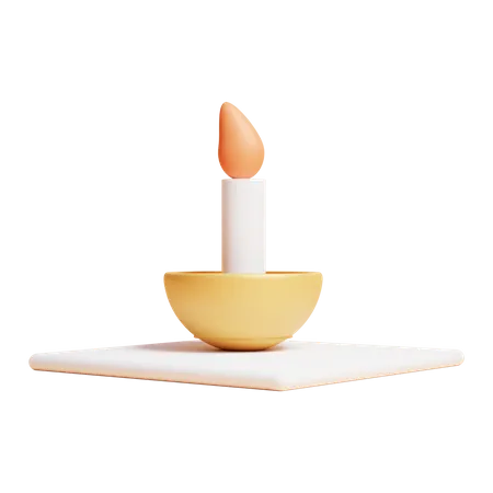 Candle Stand  3D Icon