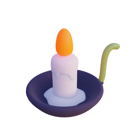 Candle Stand  3D Illustration