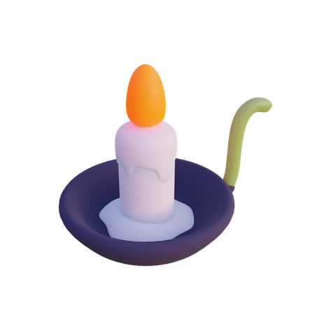 Candle Stand 3D Illustration