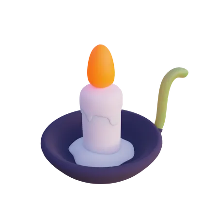 3 D Illustration Of Candle Perfect For 3 D Icon Halloween Themed Etc 3D Illustration