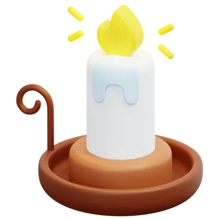 Candle Stand 3D Icon