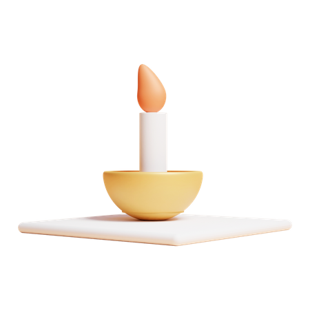 Candle Stand  3D Icon