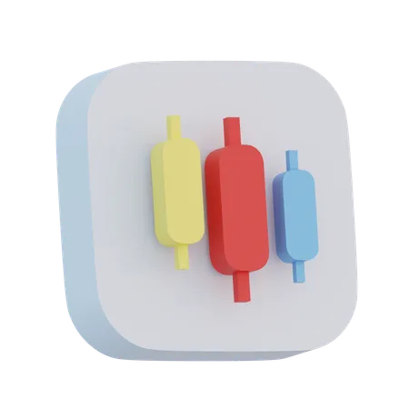 Candle Stick  3D Icon