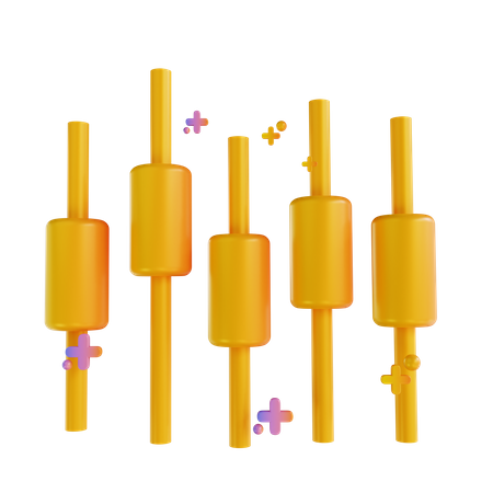 Candle stick 3D Illustration