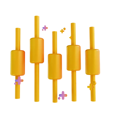 Candle stick  3D Illustration