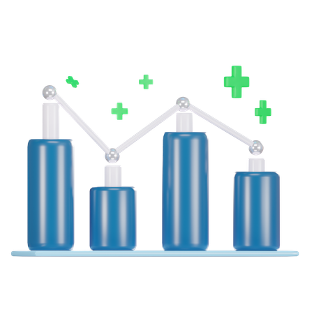 Candle Stick Chart  3D Icon