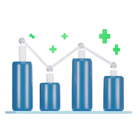 Candle Stick Chart  3D Icon