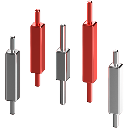 Candle Stick Chart  3D Icon