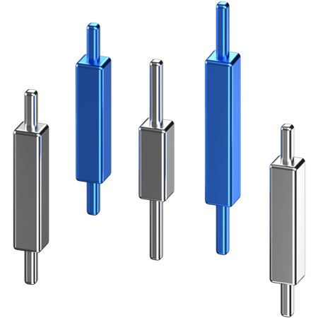 Candle Stick Chart  3D Icon