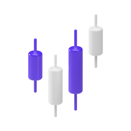 Candle sticks  3D Illustration