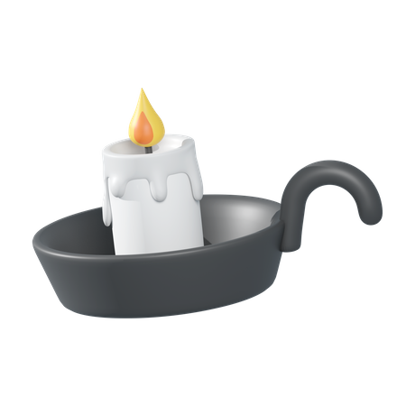 Candle Tray 3D Illustration