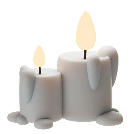 3 D Candles Icon 3D Icon