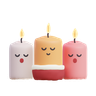 3d candles emoji