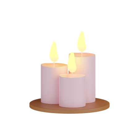 Candles  3D Icon