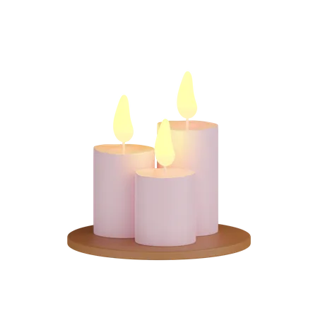 Candles  3D Icon