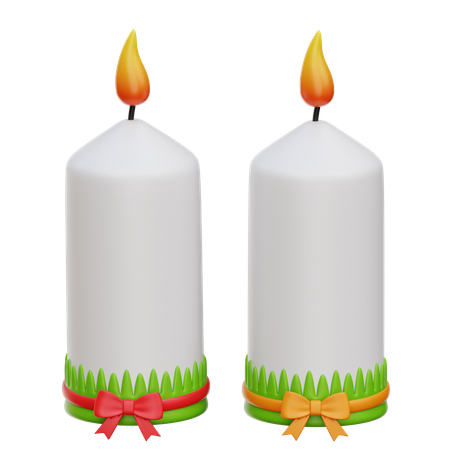 Candles  3D Icon