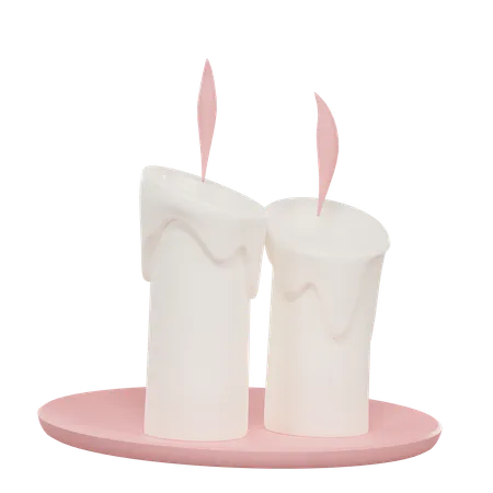 Candles  3D Icon