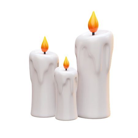 Candles  3D Icon