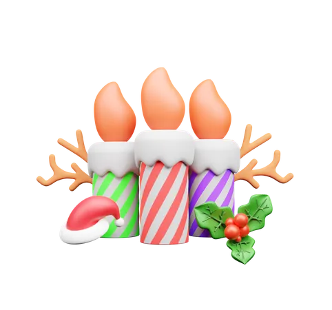 Candles  3D Icon