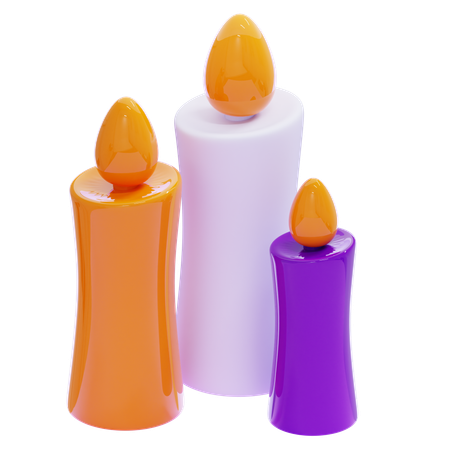 Candles  3D Icon