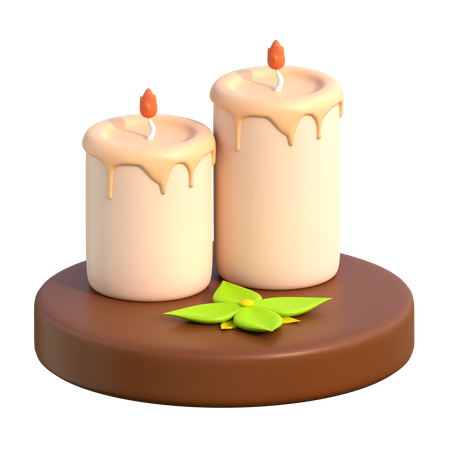 Candles  3D Icon