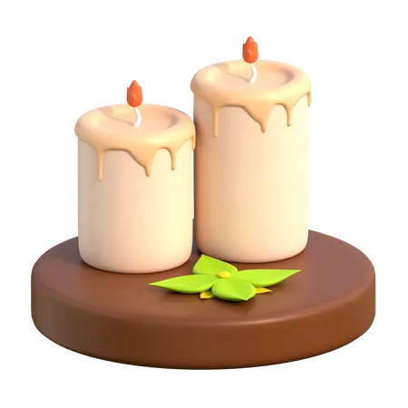 Candles  3D Icon