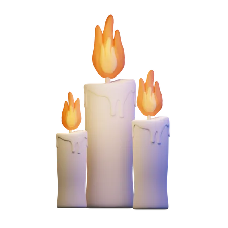 Candles  3D Icon