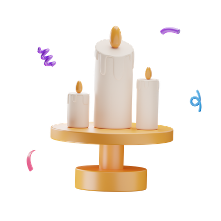 Candles  3D Icon