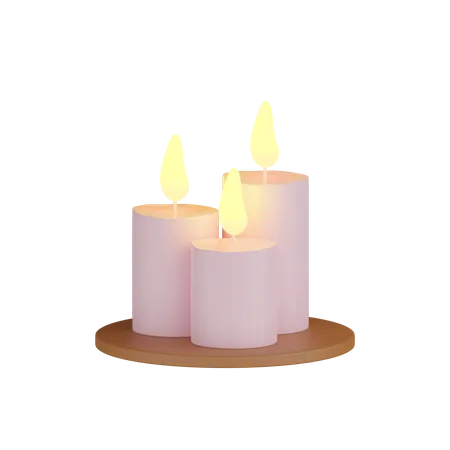 Candles 3D Icon