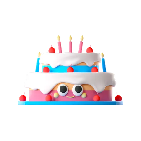 Candles Cake 3D Icon
