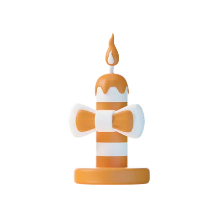 Candles Ribbon  3D Icon