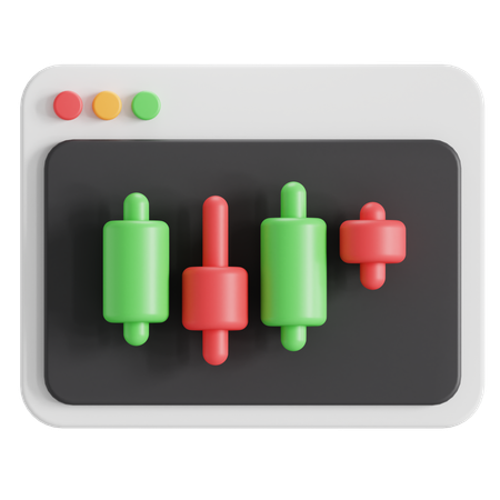 Candlestick  3D Icon