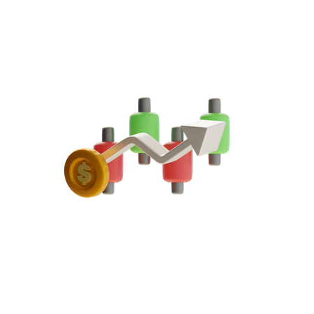 Candlestick  3D Icon