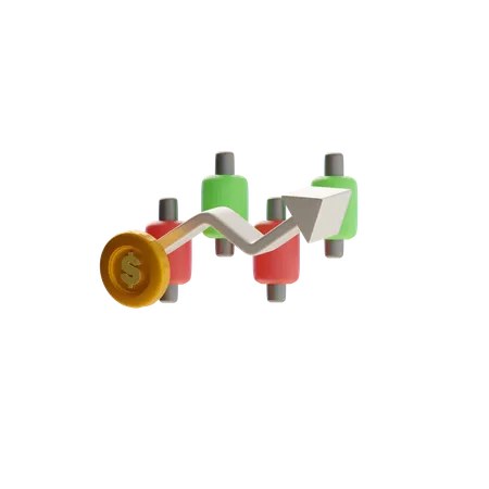 Candlestick  3D Icon