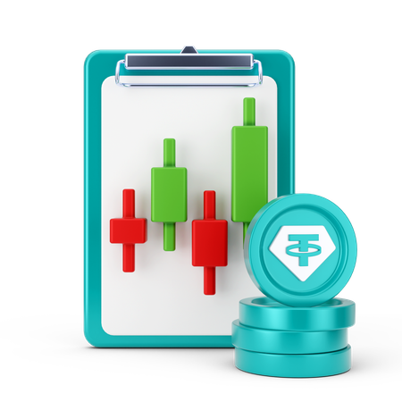 Candlestick-Analyse  3D Icon