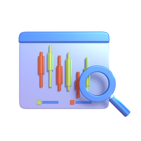 Candlestick Analysis  3D Icon