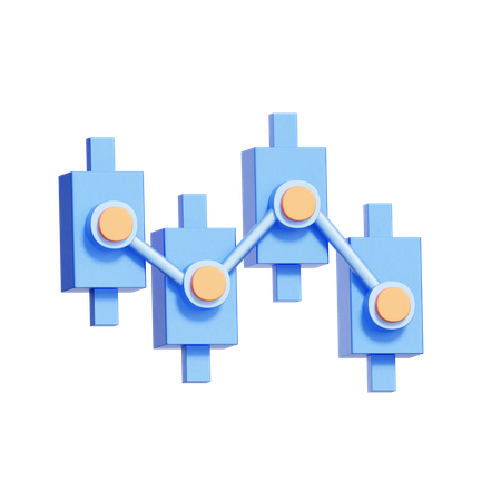 Candlestick Pattern  3D Icon