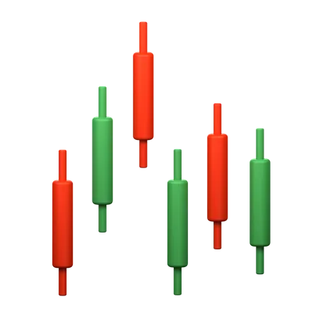 Candlesticks  3D Icon