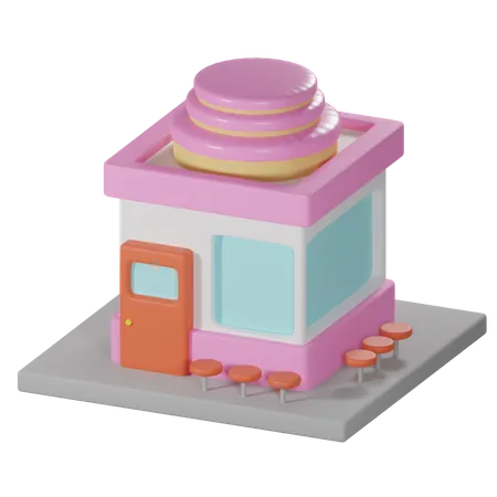 Candy and Cake Store  3D Icon